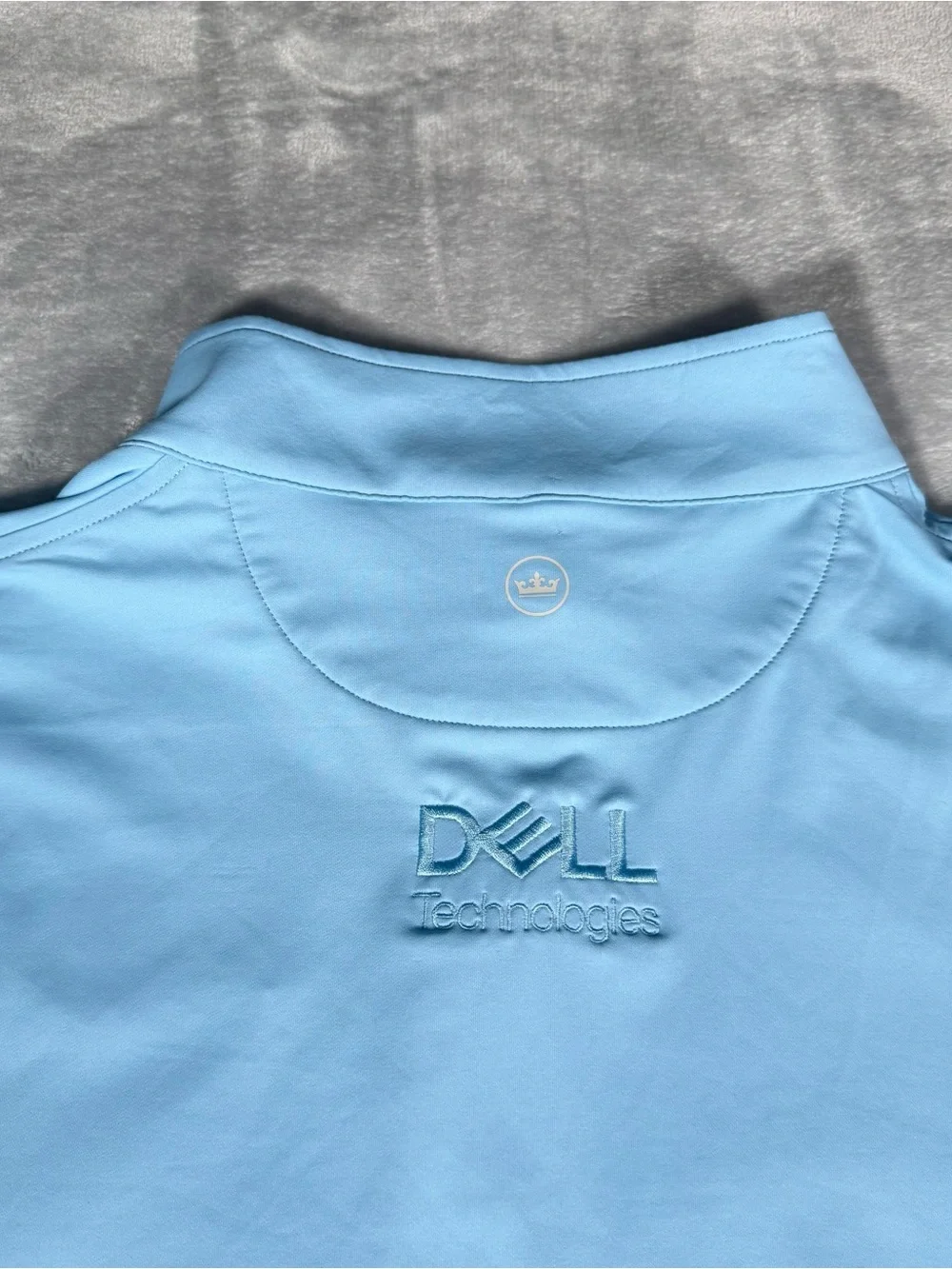 Peter Millar 1/4 Zip Pullover Mens 3XL Nvidia Dell Tech Performance Blue